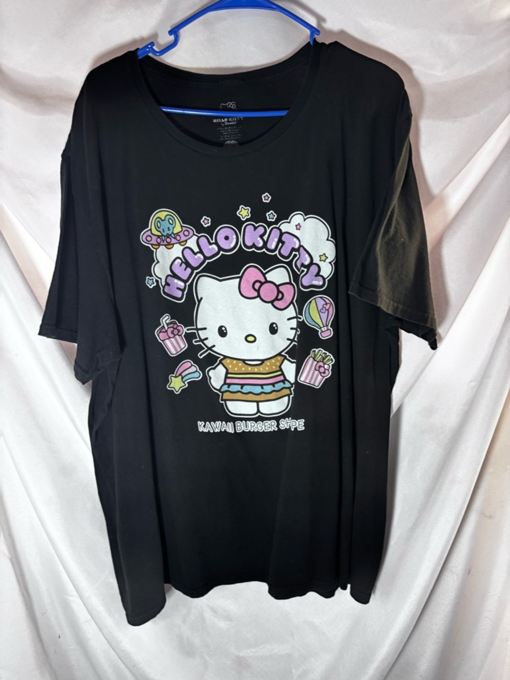 Bioworld Black Hello Kitty Pastel Graphic Tee